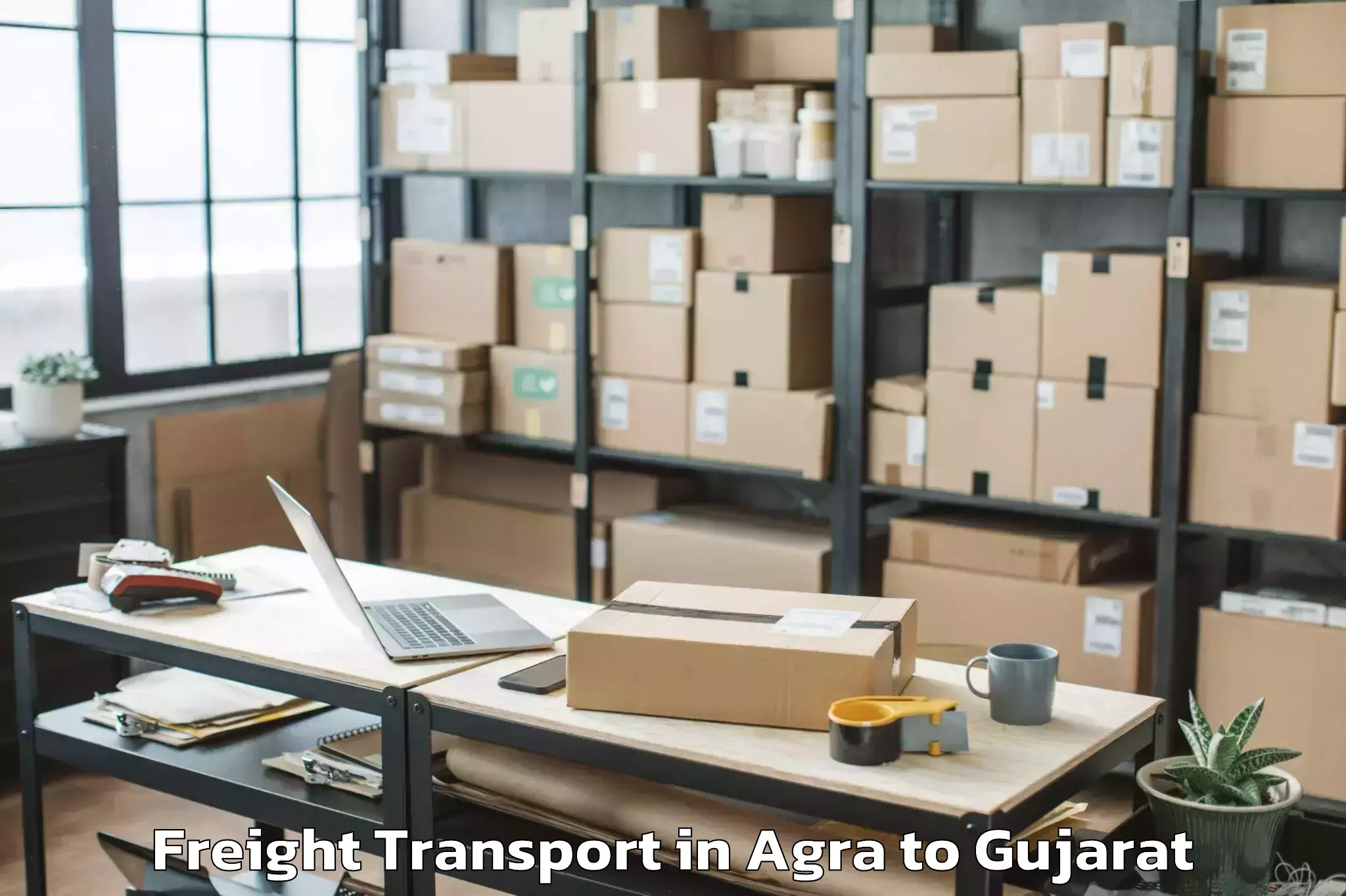 Easy Agra to Kosamba Freight Transport Booking